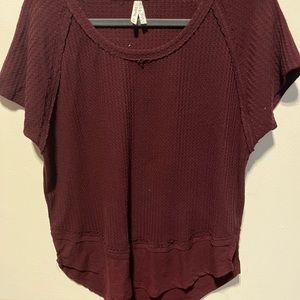 Maroon Medium Top